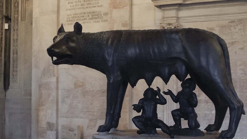 Romulus, Rémus et la louve romaine