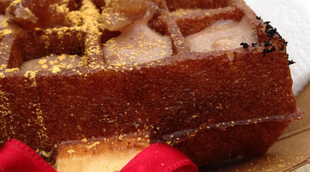 Gaufre aux marrons glacés