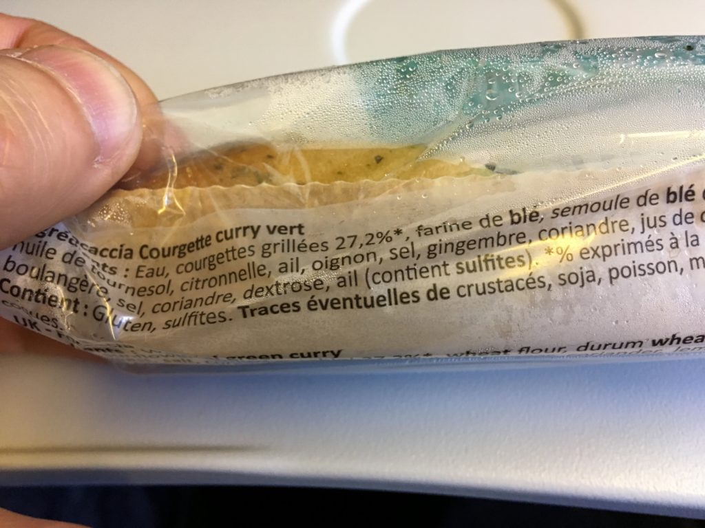 Air France, sans gluten