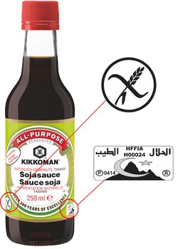 Sauce soja sans gluten